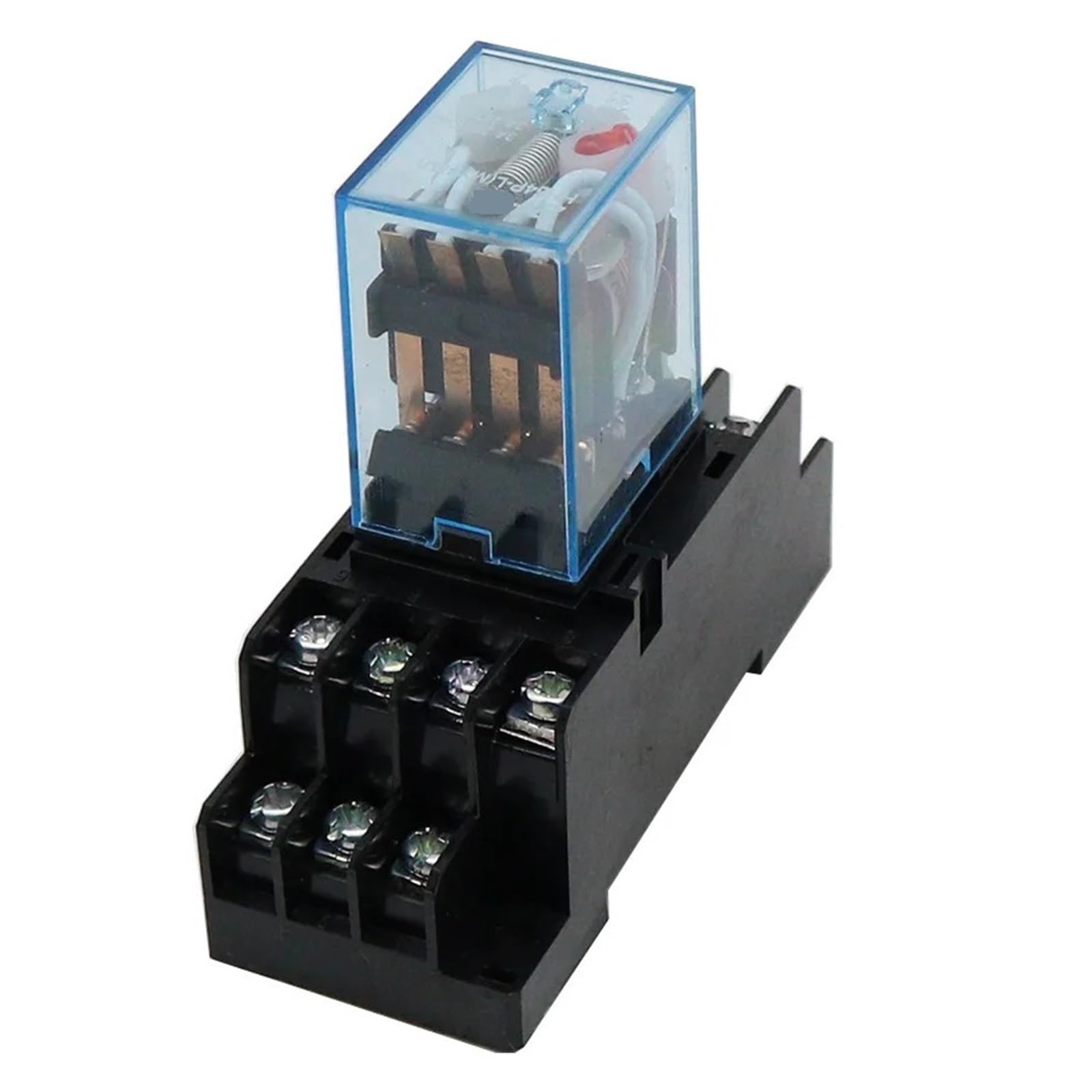 Relais de puissance MY4NJ AC 220V 14 broches avec base pour rail DIN