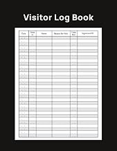 Visitor Log Book: Guest Management Solution for Hotels, Front Desk, Offices and Accommodations