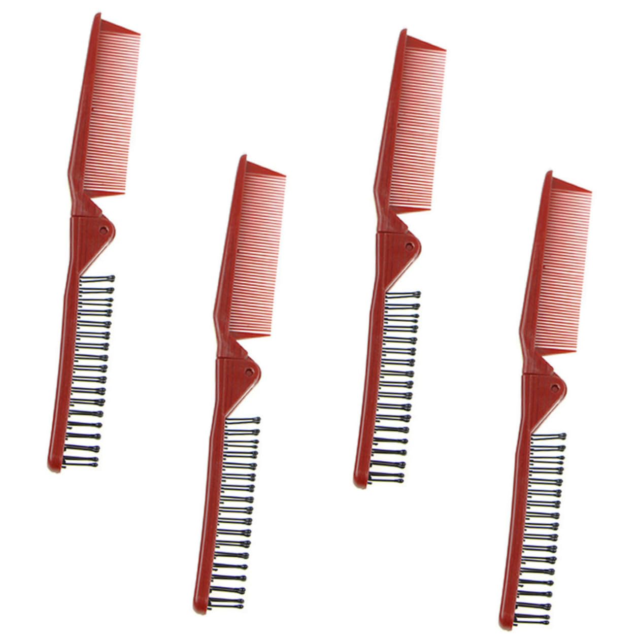 4pcs folding comb hair teasing comb Plastic Hair Comb Partition Combs Antistatic