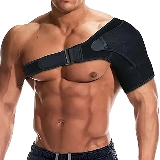 Adjustable Shoulder Support Brace with Quick-Release Straps – Breathable Mesh Back