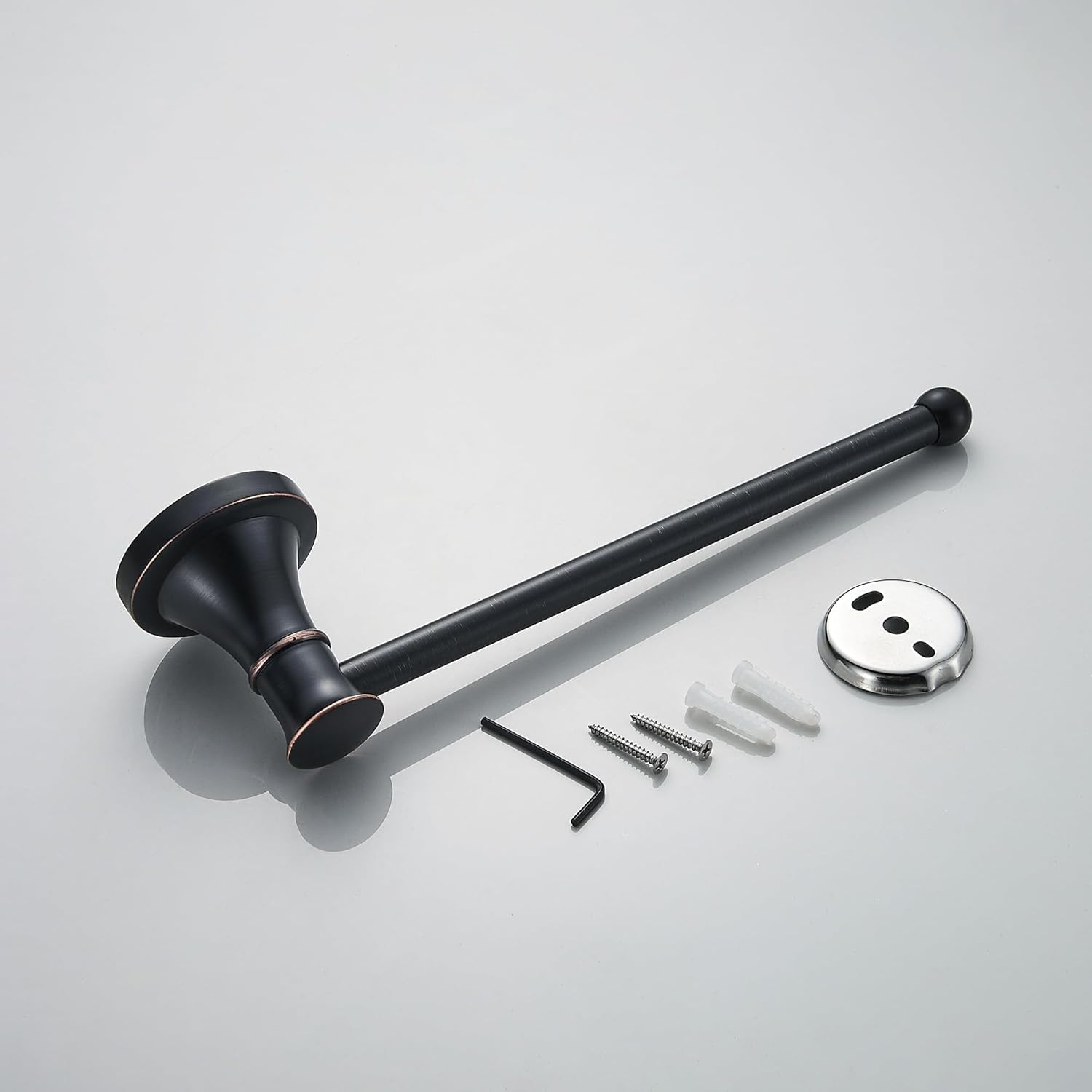 Black Bathroom Hand TowelHolder, Wall Mounted Bathroom Hardware Accessories,Oil Rubble Bronze
