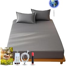 Earthing Grounding Sheets King SizeGray, Cotton and Silver Fibre for Improved Sleep & Wellness Gray, King78 * 80 * 15 inch