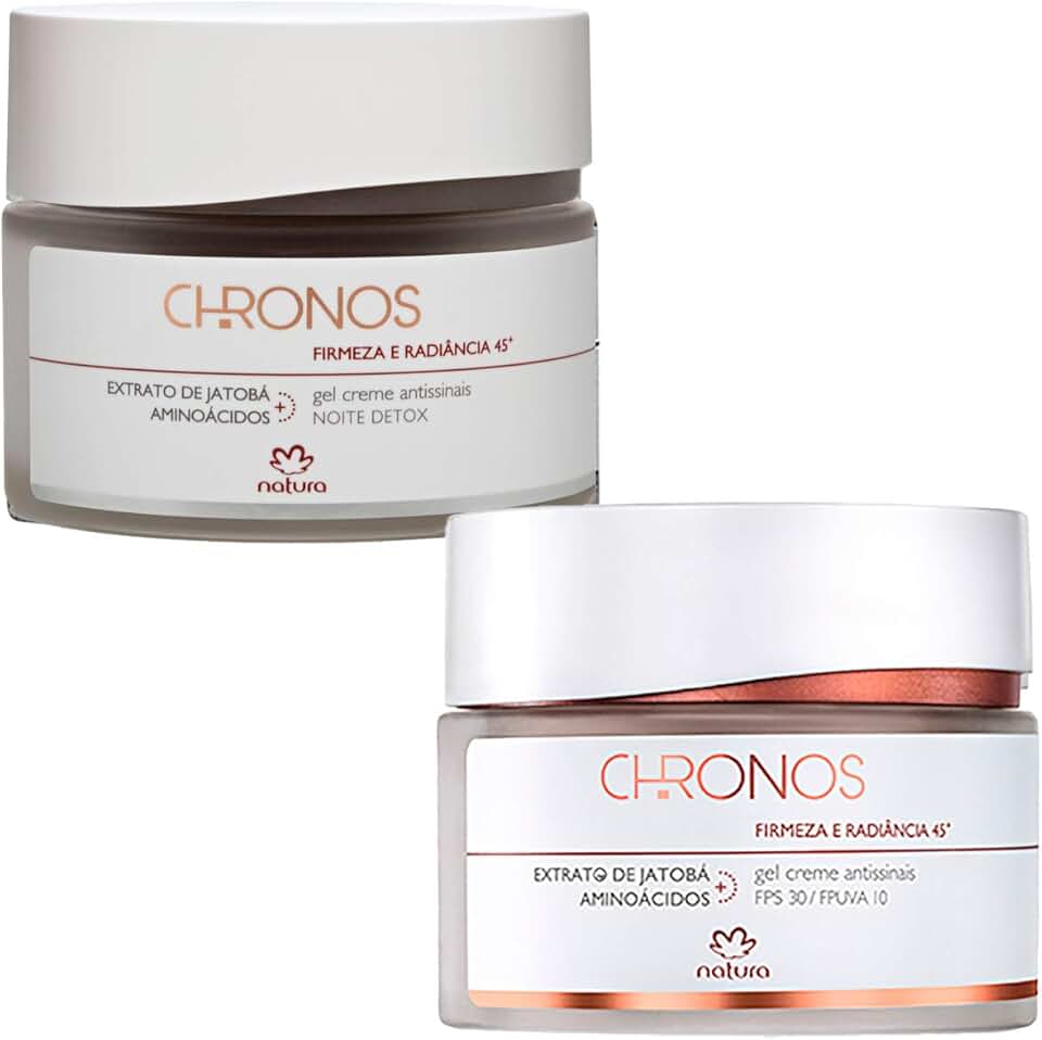 kit Gel creme Antissinais Natura chronos 45+ dia e noite 40g…