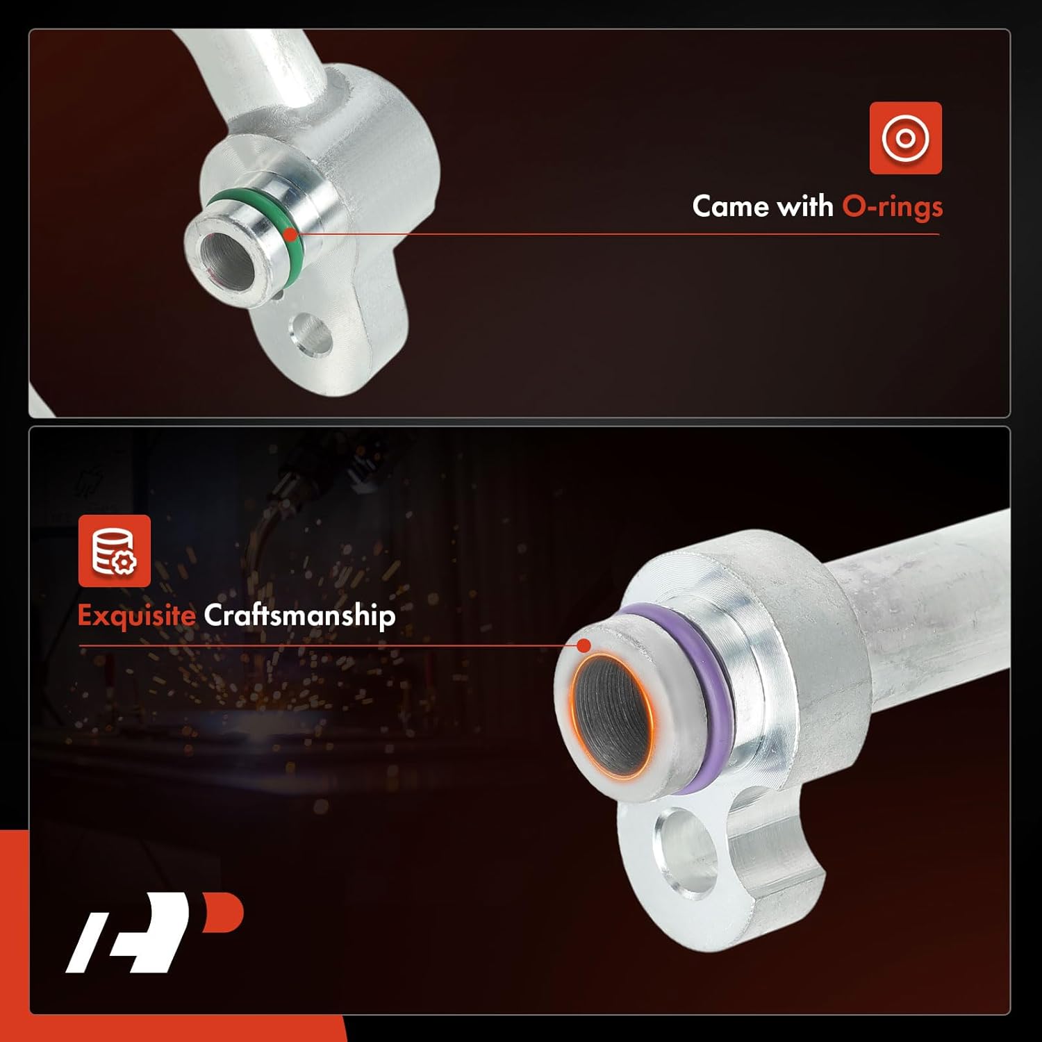 A-Premium A/C Suction Hose Assembly Compatible with Audi A8 Quattro 2011-2018 3.0L 4.0L 4.2L 6.3L, S8 2013-2018 4.0L, Compressor to Evap