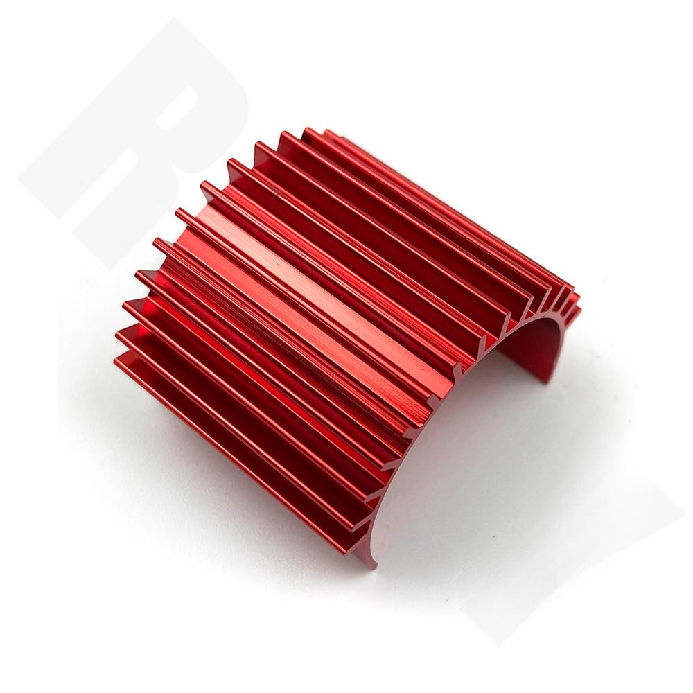 Motor Cooling Heat Sink Heatsink Top Vented 370 380 385 390 395 Size for 1/16 RC Car Buggy Crawler RC Boat(Red)