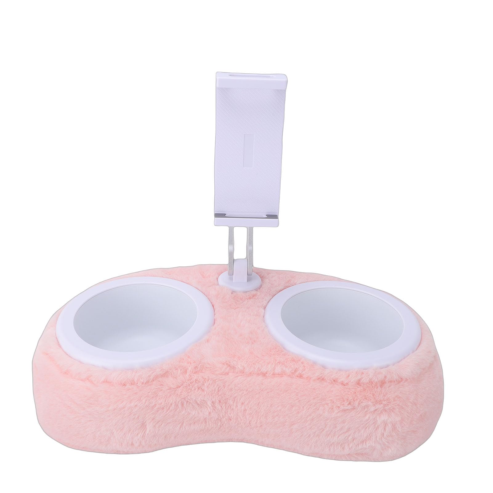 Soporte de Almohada para Tableta Ajustable 360, Soporte para Teléfono con Tazón Desmontable, de Tela de Felpa Suave, Ideal para Teléfono Móvil, Tableta, Lector Electrónico, Lectura, (Tazón