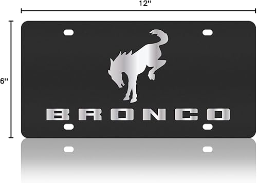 Miniatura 3 de Eurosport Daytona - Compatible con Ford Bronco 2021-2023 - Placa de matrícula de acero al carbono