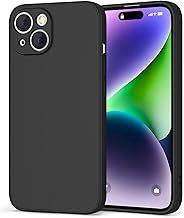 AK Custodia per iPhone 14 Cover, Custodia Protettiva Completa in Silicone Liquido Ultra Sottile con Rivestimento in Morbido Tessuto in Microfibra per iPhone 14