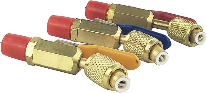 Juego de Válvulas de Bola 1/4" SAE para Aire Acondicionado miniatura 5