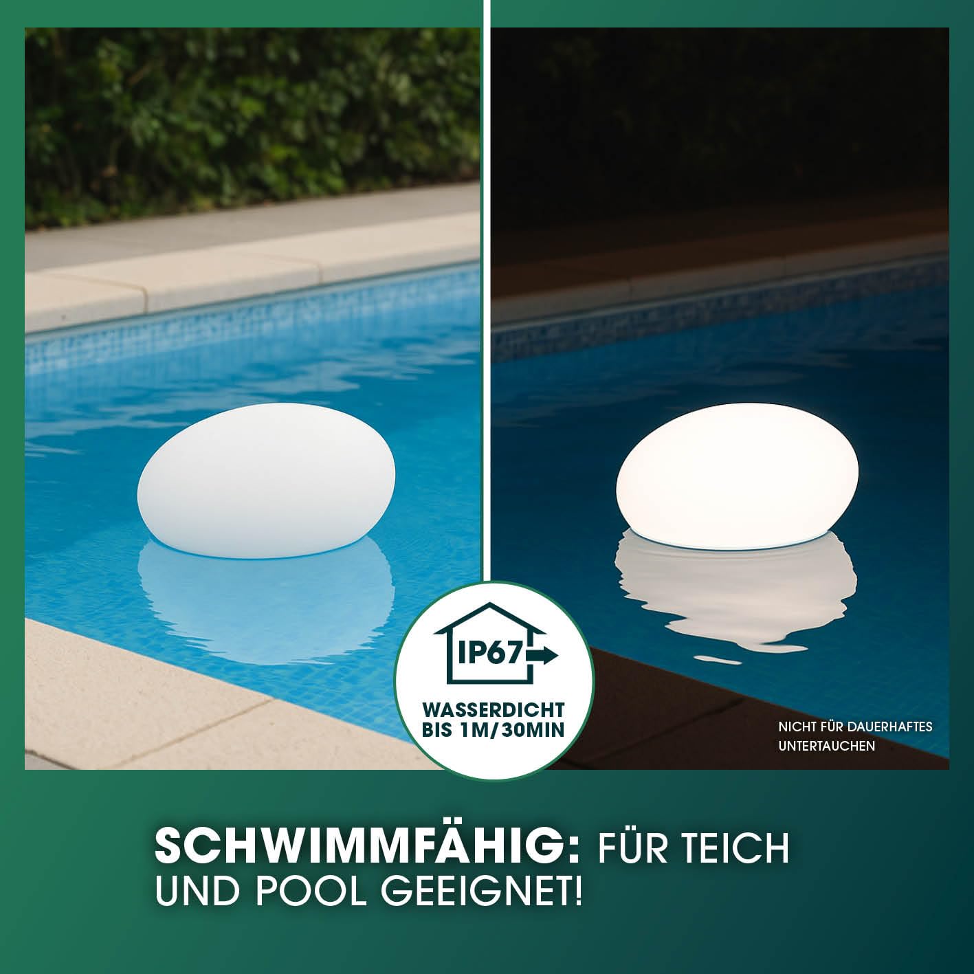 EASYmaxx LED Solarleuchte mit Fernbedienung, kaltweiß, Farbwechsel, dimmbar, 12 Farben, 5 Modi, Erdspieß, Dämmungssensor, Steinform