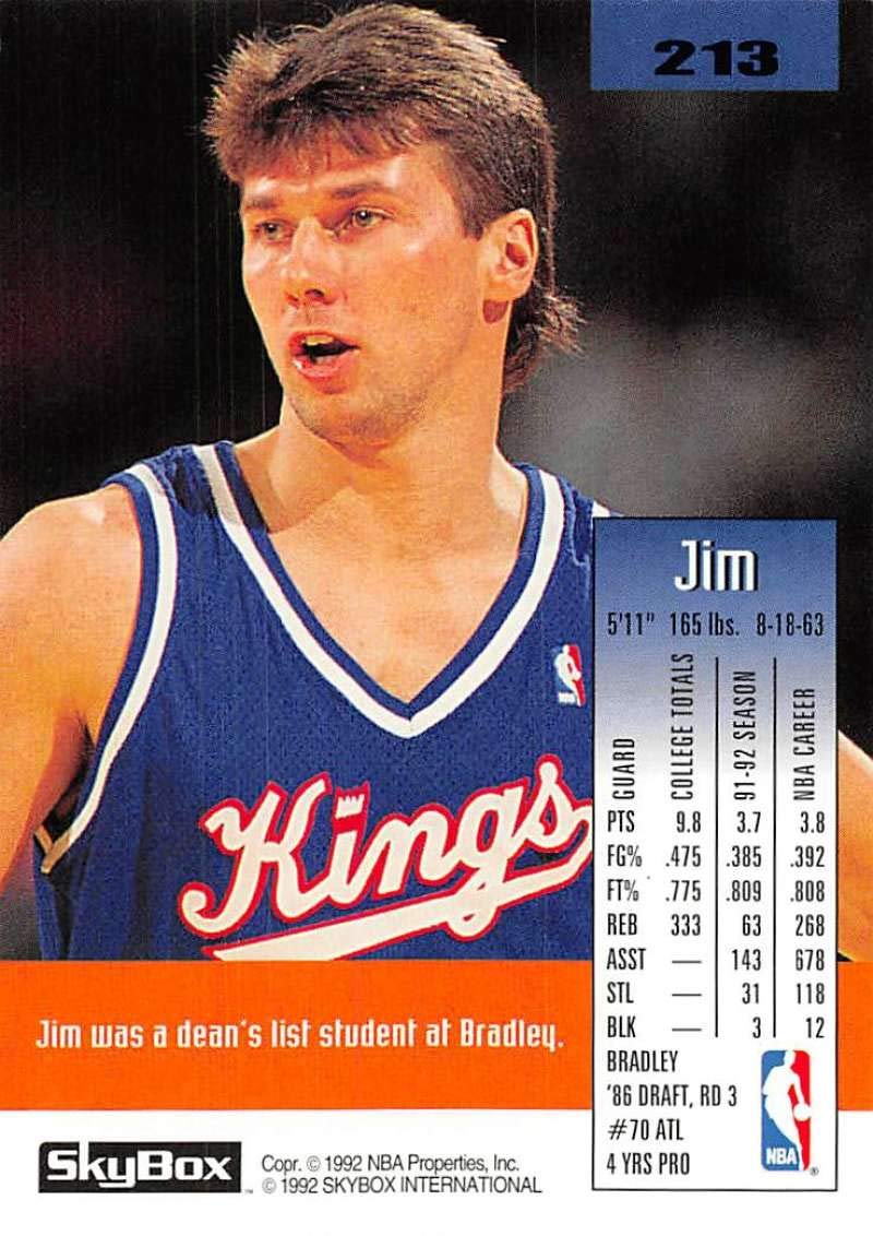 Amazon.com: 1992-93 SkyBox Series 1 Basketball #213 Jim Les