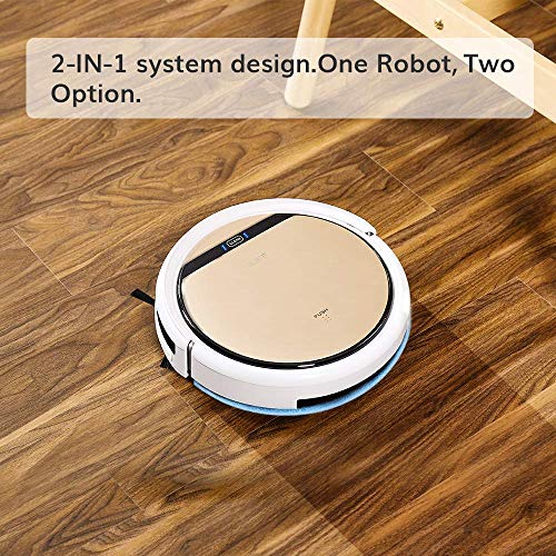 Image of ILIFE V5s Pro Robot Vacuum and Mop Combo, Slim, Automatic Self-Charging Robot Vacuum Cleaner, Daily Schedule, Ideal for Pet Hair, Hard Floor and Low Pile Carpet