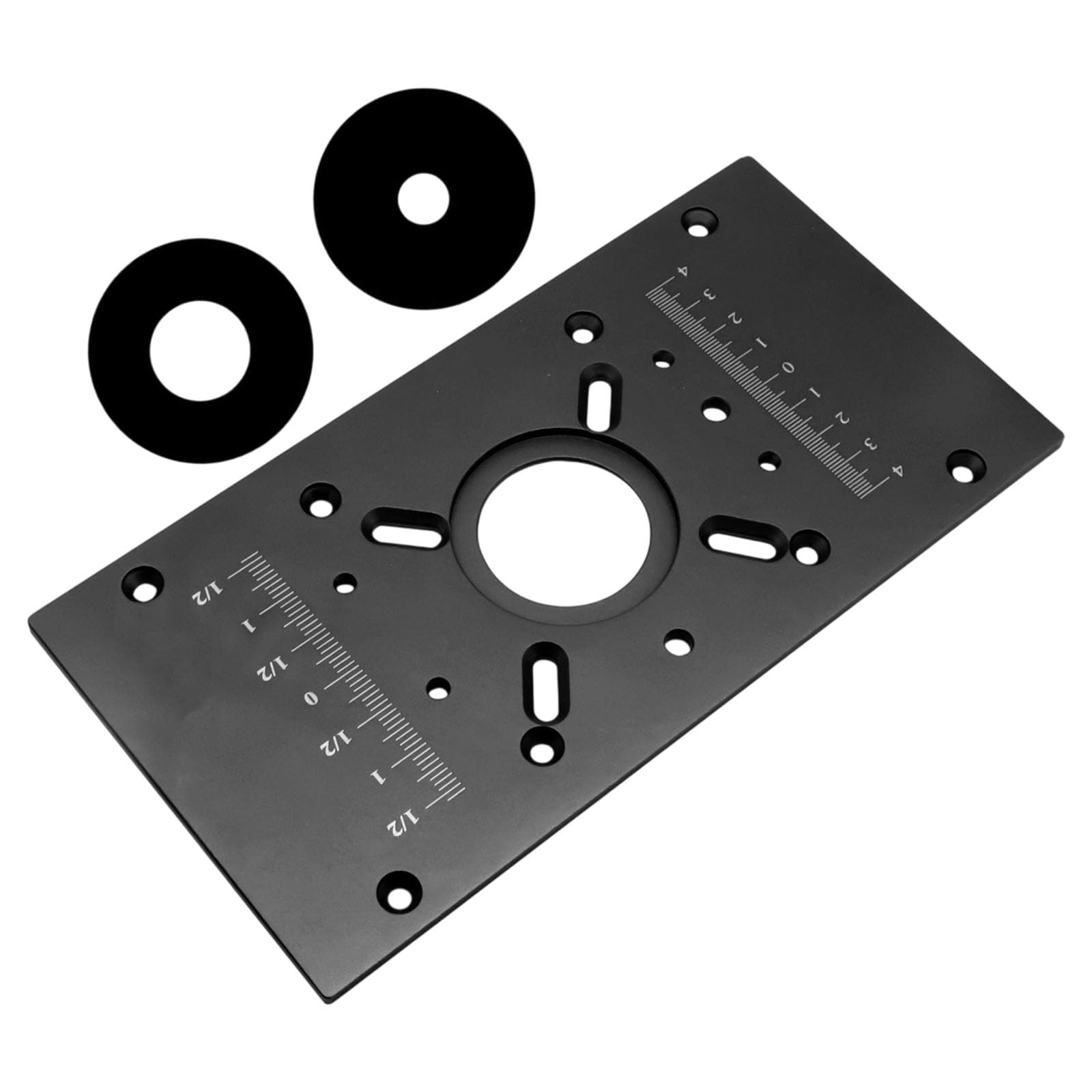 Hdoytxxm M8 Black Veneer Accuracy Constructed Woodworking Lift Plate With Reinforced Aluminum Building And Rapid Height Locking Structure Anti-Slip Router Base