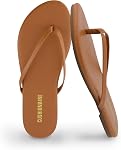 CUSHIONAIRE Cruise Flip Flops pour femmes légers, Sandales de plage confortables pour les femmes avec lit à pieds coussinés & Conception flexible de la glissade