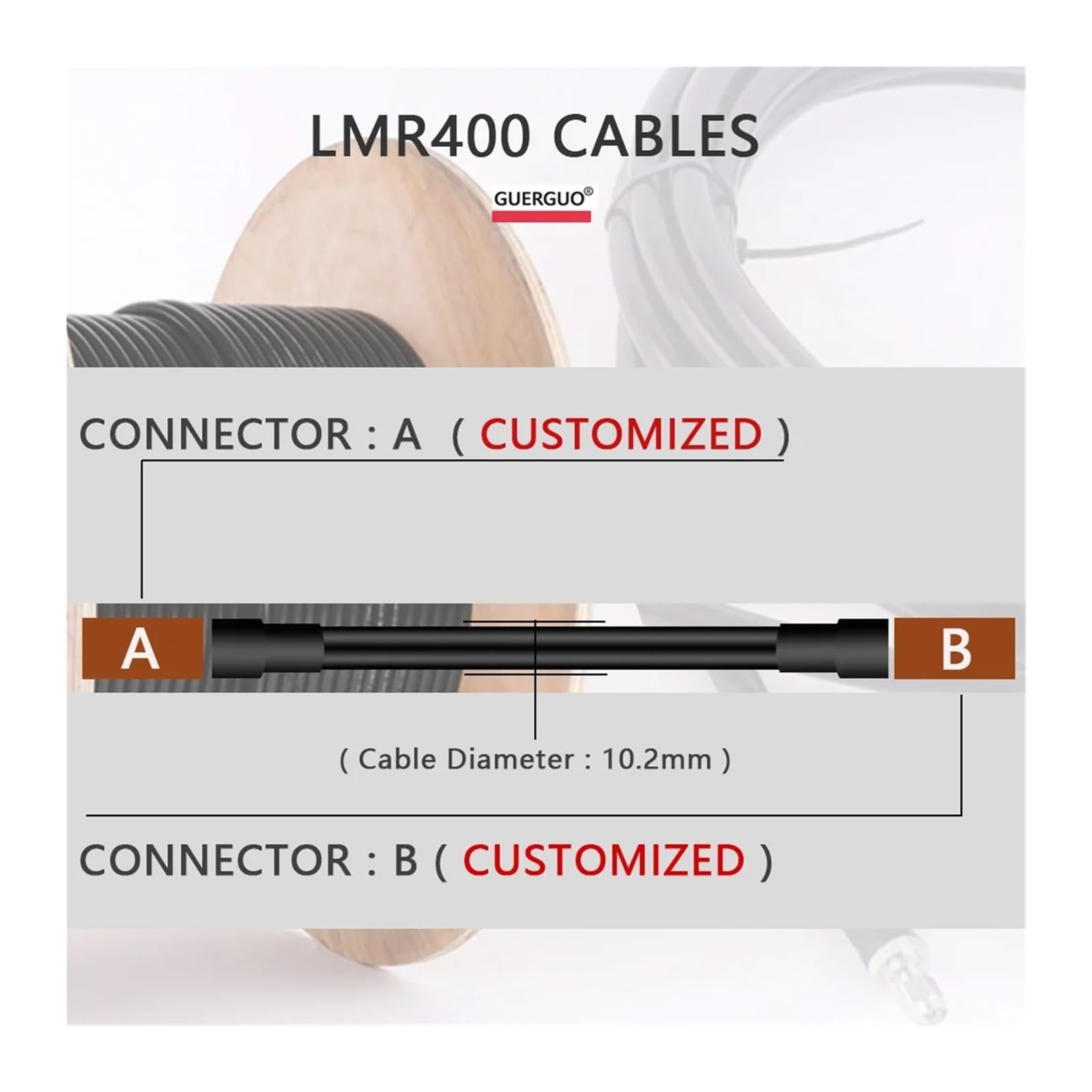 Kabel koncentryczny RF LMR400, SMA do przewodu połączeniowego, przedłużacz sygnału radiowego WIFI 4G, wzmacniacz komórkowego(SMA M to SMA F,15M(49.2FT))