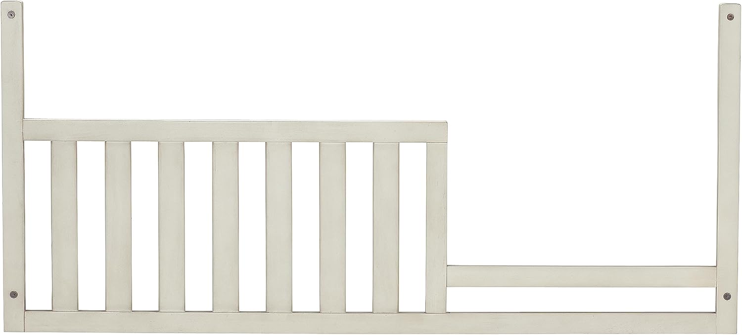 Toddler Bed Safety Guard Rail for Kingsley & Centennial Convertible Cribs - Solid Wood Rail for Convertible Crib to Toddler Bed Conversion - Safety Bed Rail for Children (Ash Grey)
