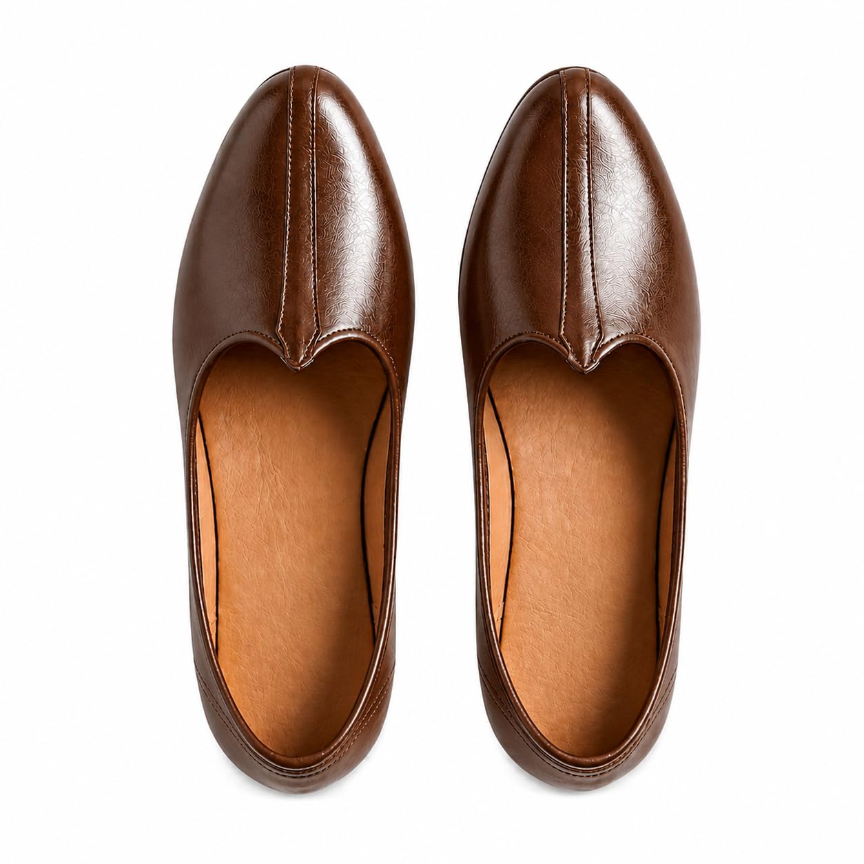 r rj trends Men's Brown Leather Jutti, Traditional Slip-On Mojari, Ethnic Footwear-picture-22