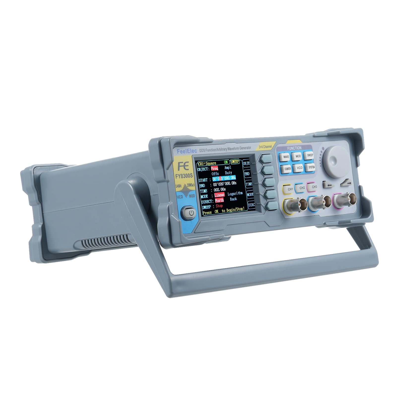FY8300S-20M 20 Funzione a 3 canali Generatore di segnale di forma d'onda arbitraria 4 uscite di livello TTL Funzione di polarizzazione CC Funzione di uscita digitale