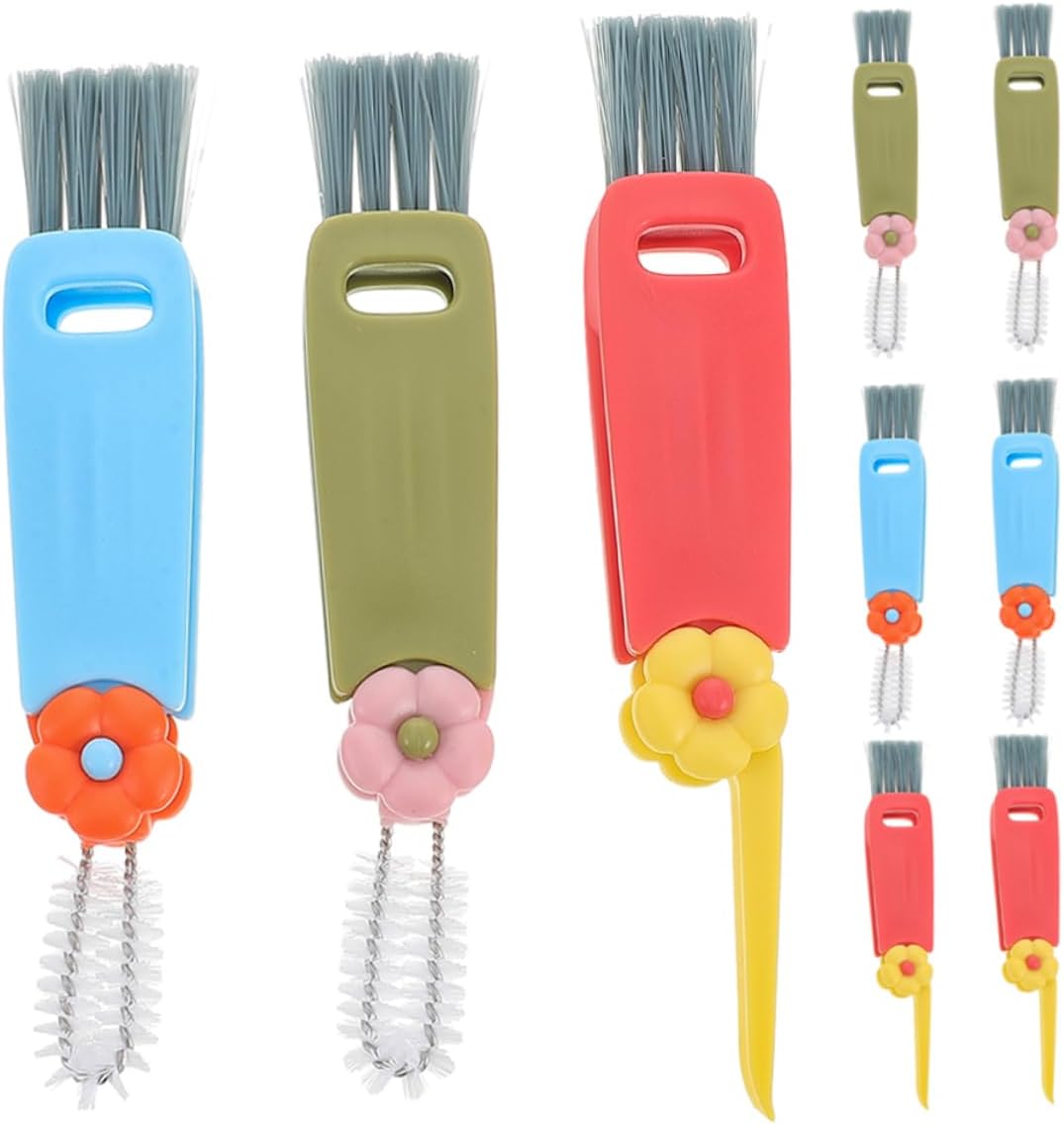 9pcs Flower Bottle Cleaning Brush Set for Water Mug and Baby