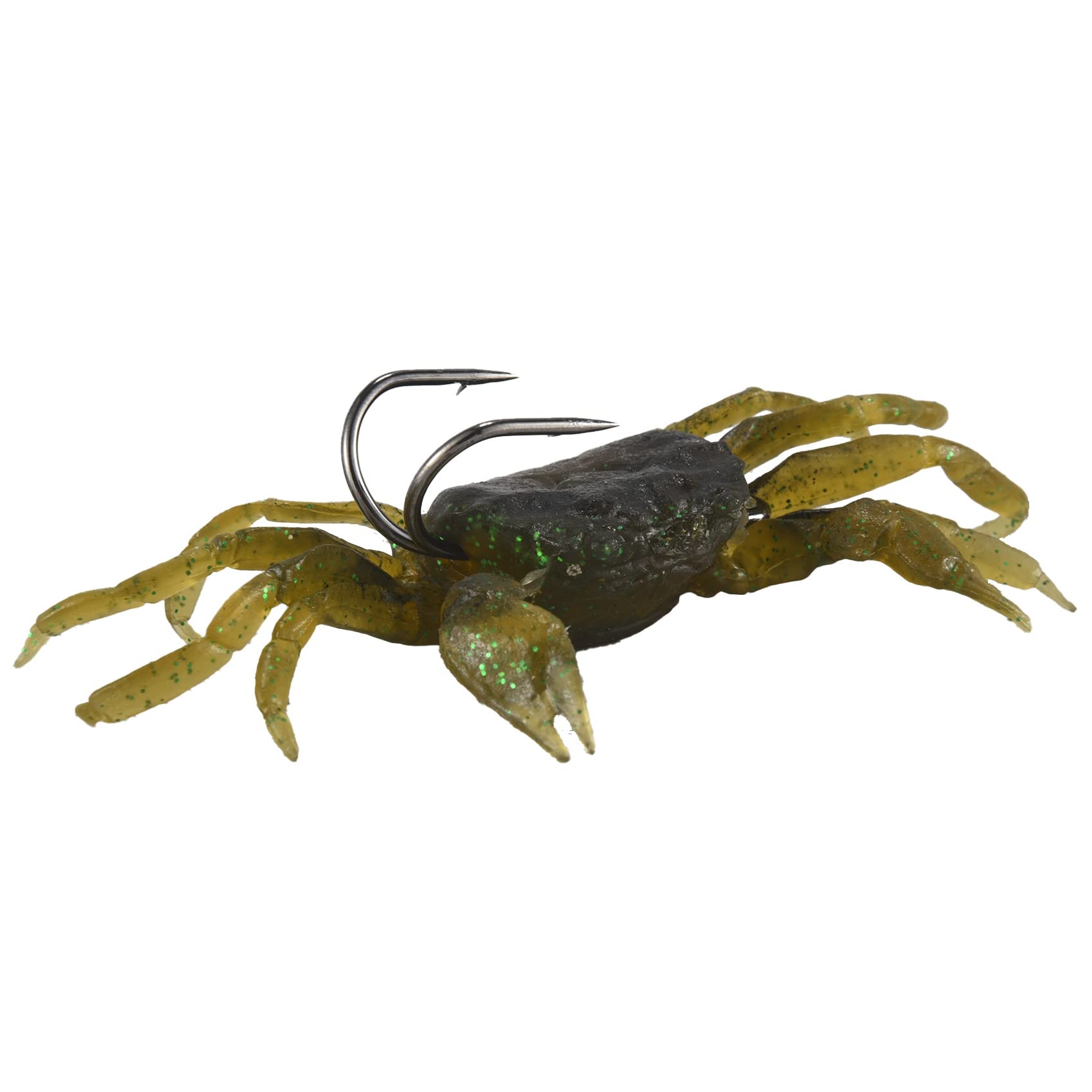 OVNSHVN Lot De 6 Leurres De Pêche Au Crabe 3D - Appâts Artificiels Souples Avec Crochet Pour Saumon, Truite Et Plus