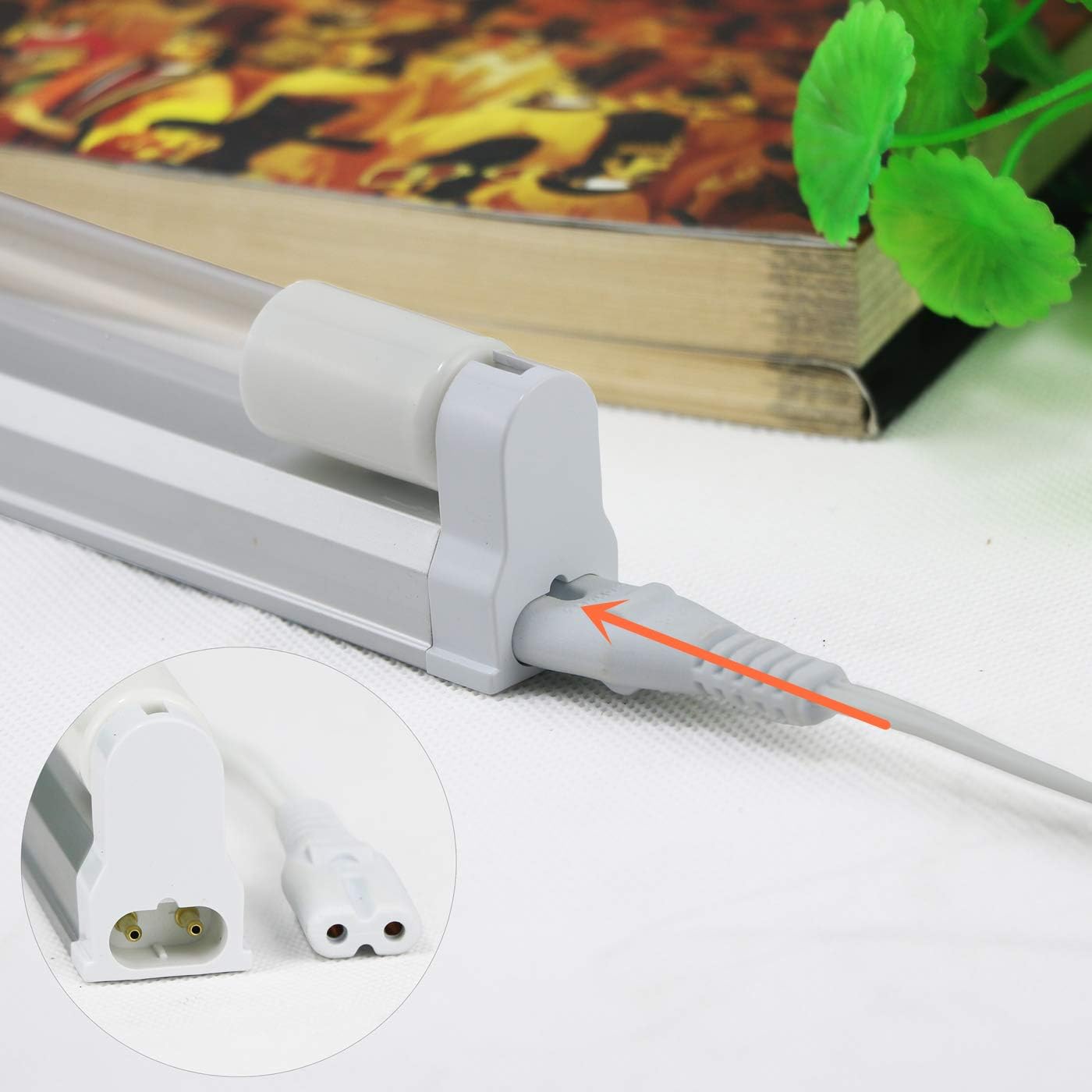 U/V Lamp U/V/C Light Bulb 253.7nm wavelength with 5ft Cord and Plug Cover up to 100 sq. ft. Room 110V 6W (without Ozone)
