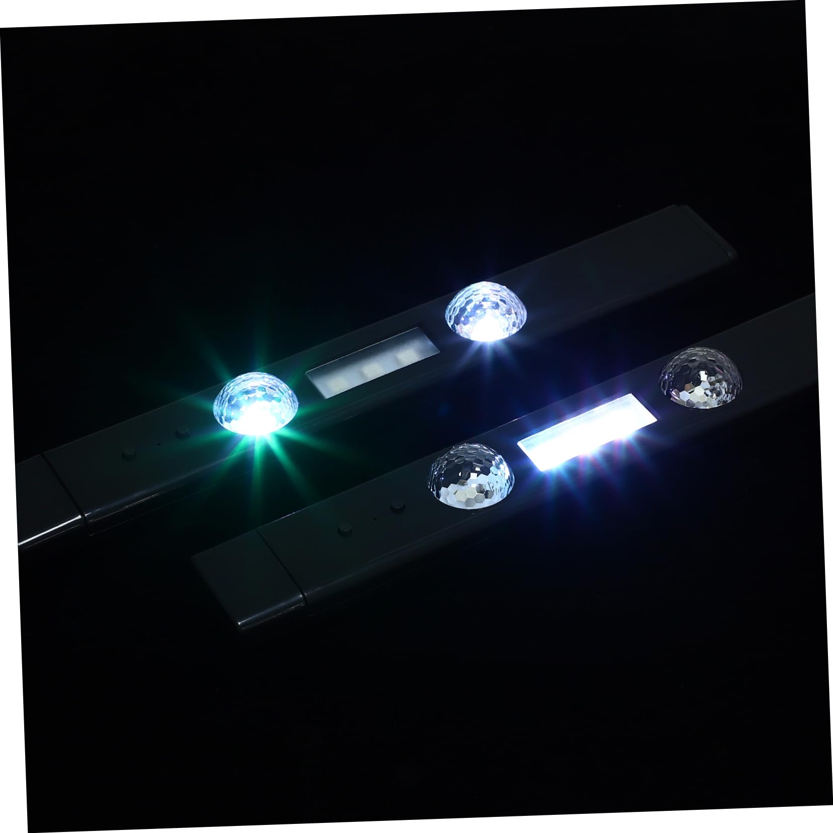 GRIRIW 1Set Colorful LED Car Interior Lights Atmosphere Lamp with Remote Control Easy Installation for Driver Passenger Seats Durable Material Unique Ambient Lighting