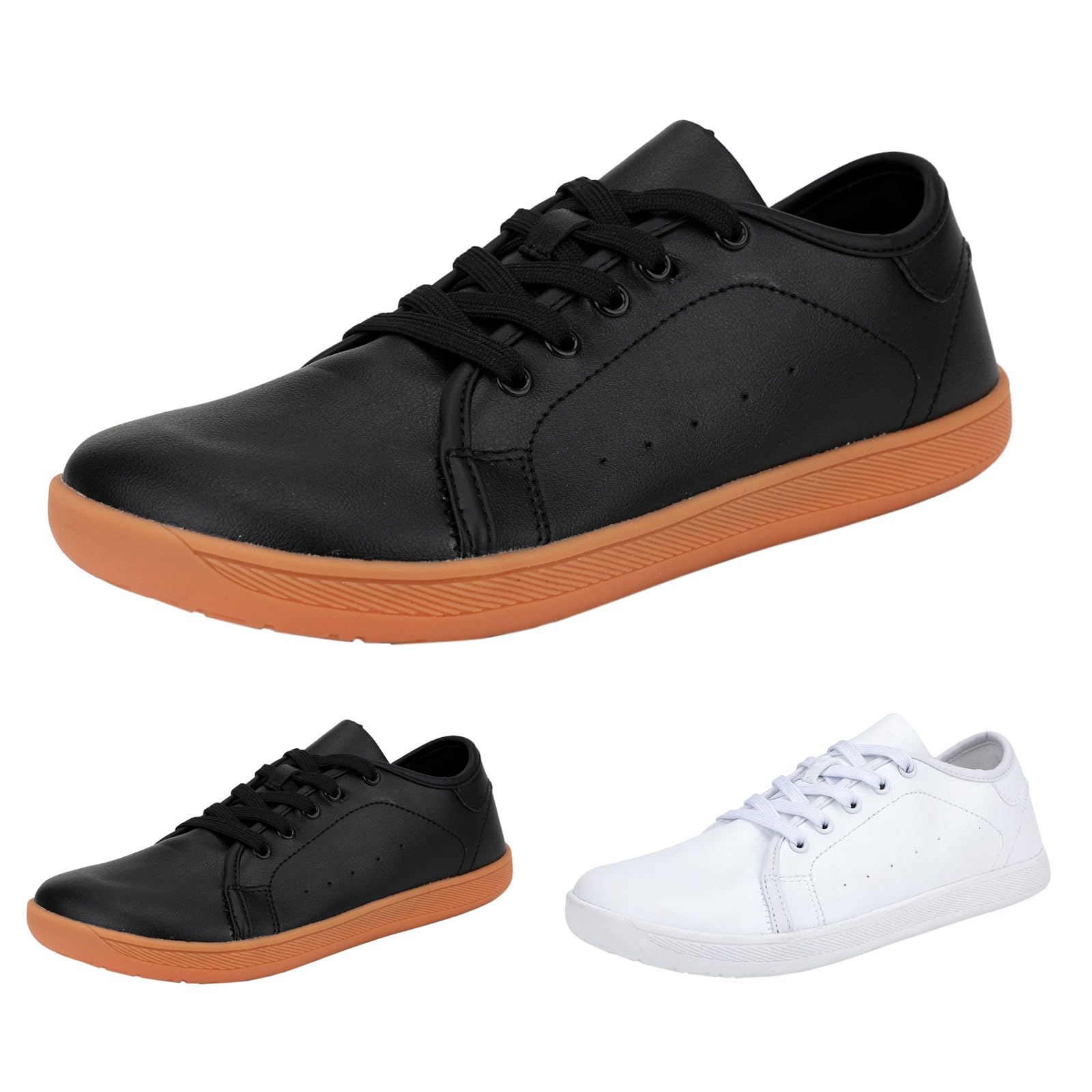 Generisch Zapatos para hombre, zapatillas antideslizantes para correr, ligeras, transpirables, antideslizantes, de piel lisa, zapatos descalzos, para exteriores, senderismo, zapatos deportivos cómodos