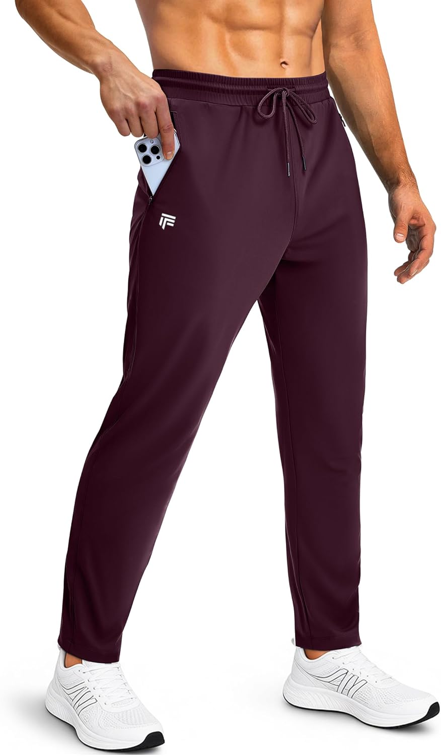 Mens Sweatpants with Zipper Pockets Joggers for Men Workout Athletic Gym Track Fitness Clothing Gifts