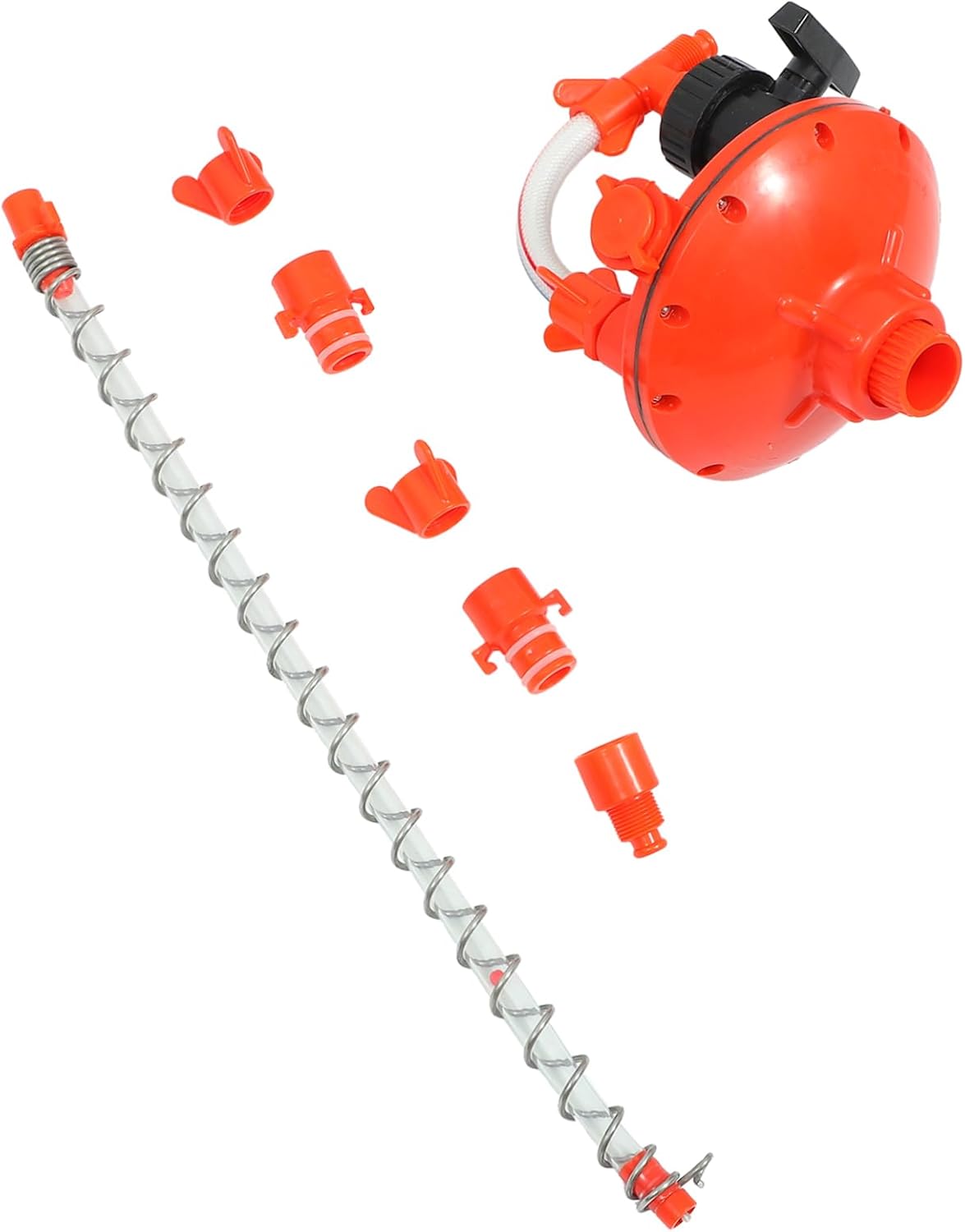 Luxshiny Chicken Water Line Pressure Regulating Valve Red Poultry Drinker Accessory Material Safe for Coop Supplies Chick Water Pressure Regulator Poultry Feeding Equipment