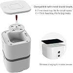 SKYMEE Distributeur automatique de traitement de caméra pour chien, WiFi HD Caméra Full Pet avec Pan Zoom et vision nocturne pour chiens et chats,Compatible avec Alexa (Petalk Ai II)