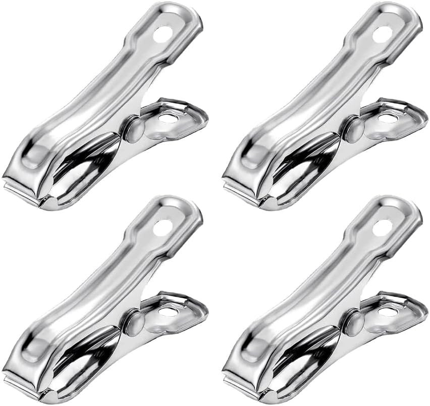 Practical Stainless Steel Greenhouse Clamps 40/120 Pieces Garden Clips for Garden Hoops and Netting Plant Clamps