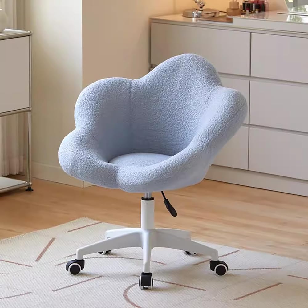 Chaise de bureau design avec base en métal bronze robuste