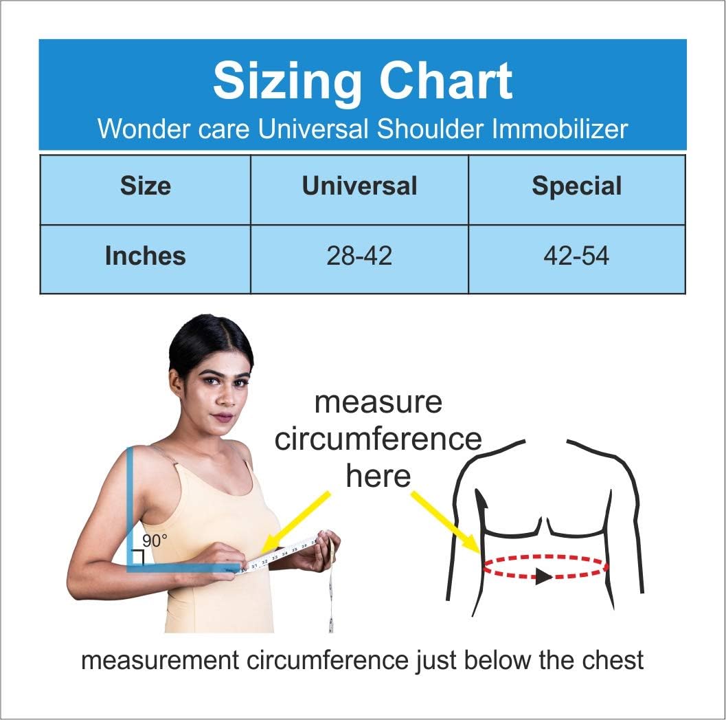 Arm Sling Shoulder Brace - Best Fully Adjustable Rotator Cuff and Elbow Support - Includes Immobilizer Band for Quick Recovery - for Men and Women : Health & Household