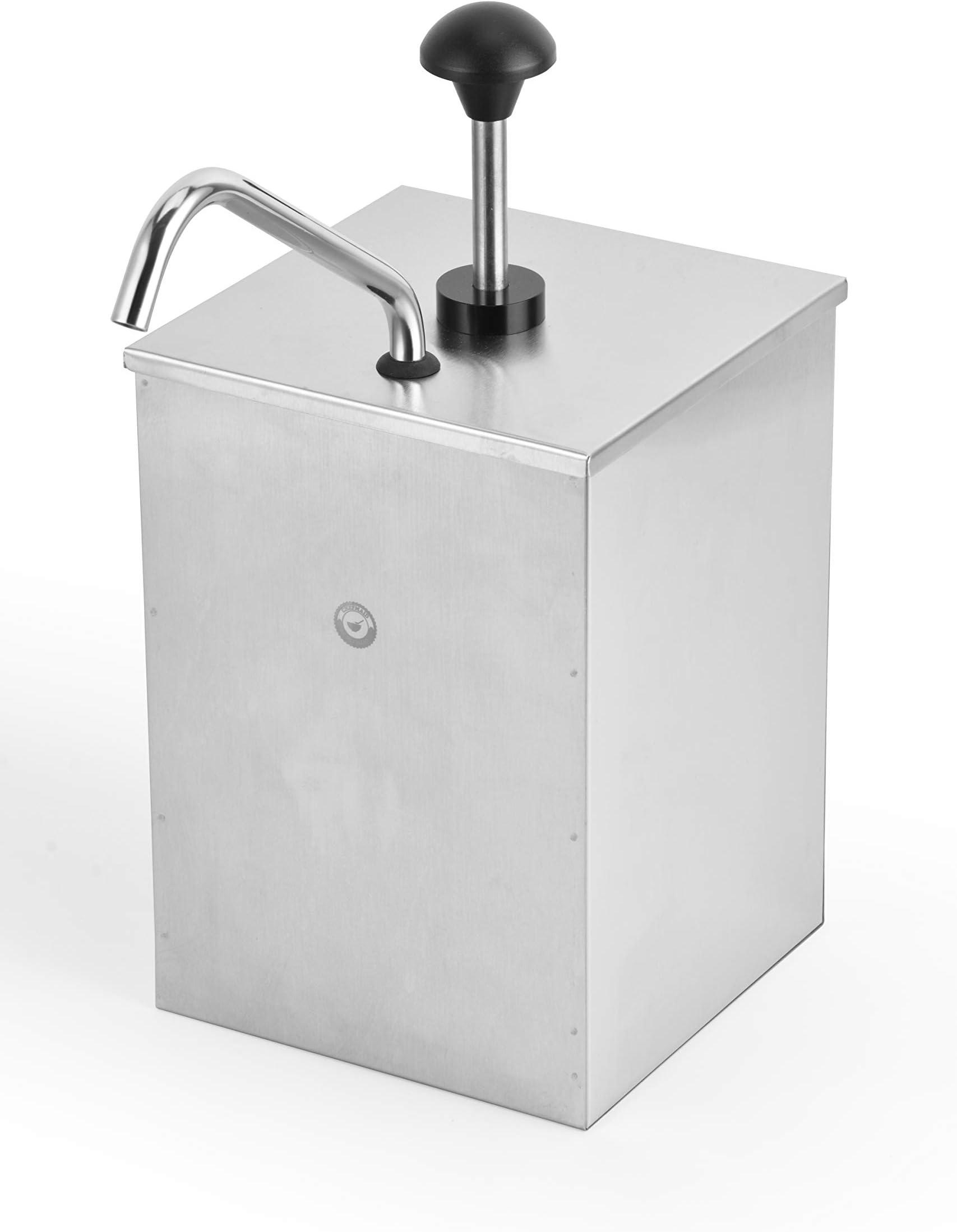 ChefMaid Stainless Steel Condiment Pump Single Head Sauce Dispenser Pump Dispense Kitchen Restaurant