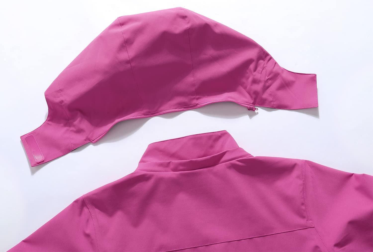 MOERDENG Women's Waterproof Rain Jacket Lightweight Raincoat Hooded Hiking Jacket Softshell Windbreaker - Image 4