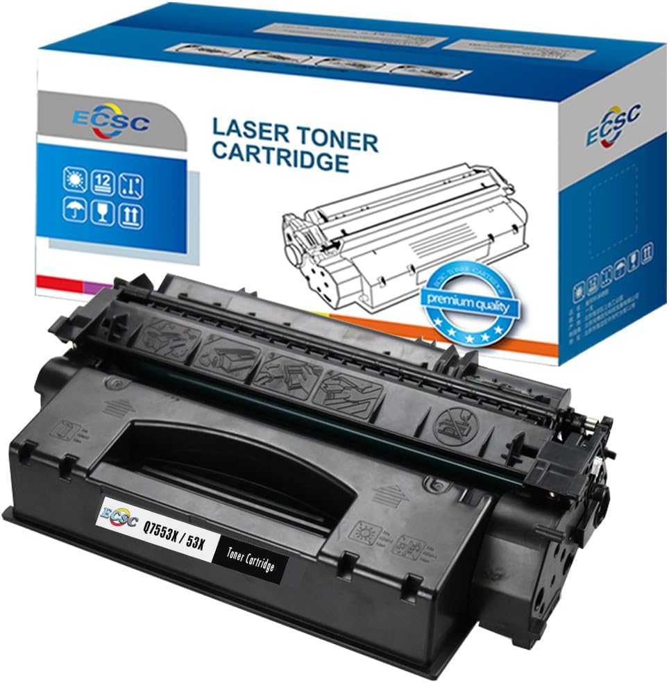 Compatible Toner Cartridge Replacement for HP LaserJet M2727nf MFP M2727nfs MFP P2014 P2014n P2015 P2015d P2015dn P2015dtn P2015n P2015x Canon i-SENSYS LBP-3310 LBP-3370 Q7553X Q7553X (Black)