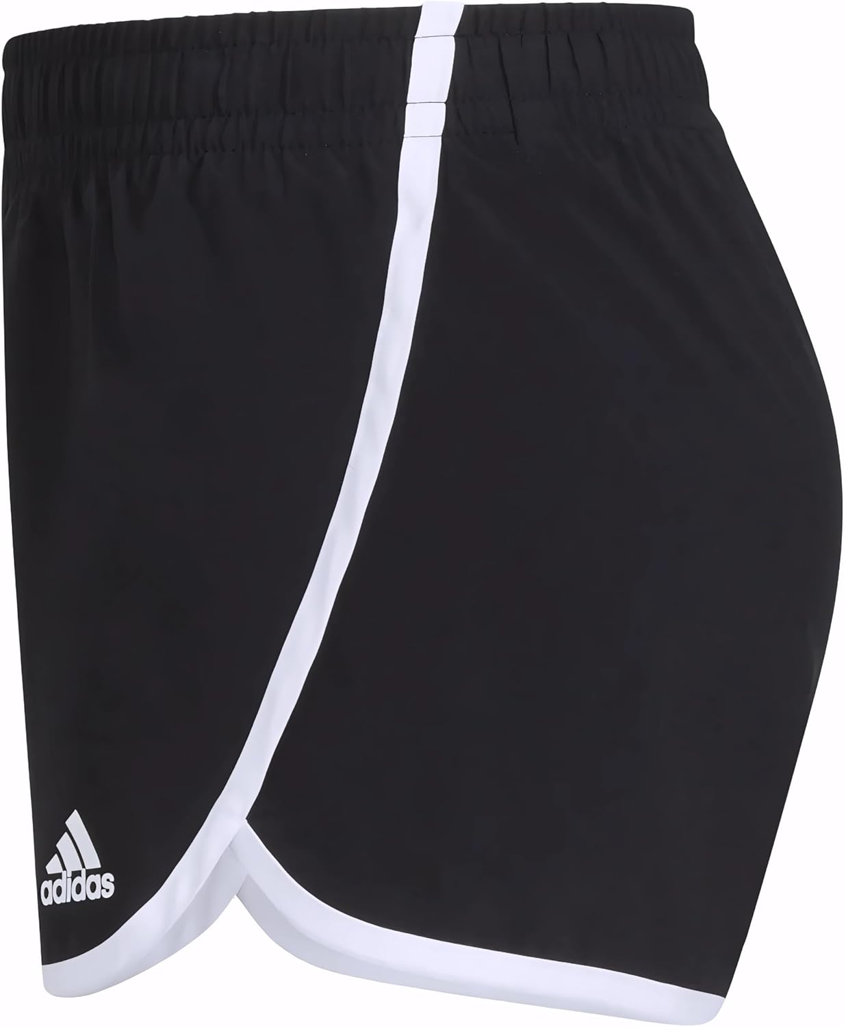 Adidas Girls' Elastic Waistband Retro Woven Gym Shorts - Image 3