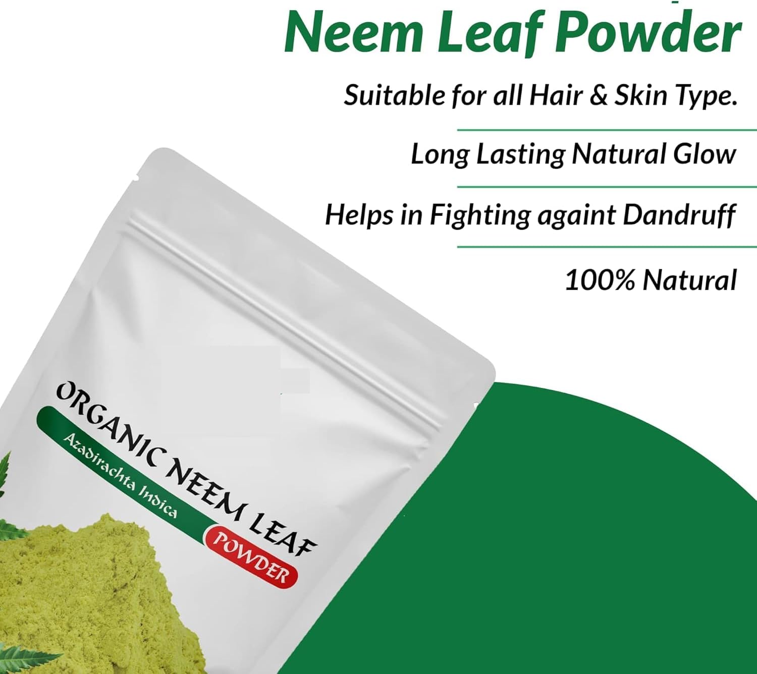 MM Neem Leaves Powder | 1Pack | Azadirachta Indica | Neem Leaves 8.81 Oz (250Gm)