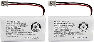 Uniden BBTY0651101 model BT1007 Nickel-Cadmium Rechargeable Cordless Phone Battery, DC 2.4V 500mAh (Pack of 2)