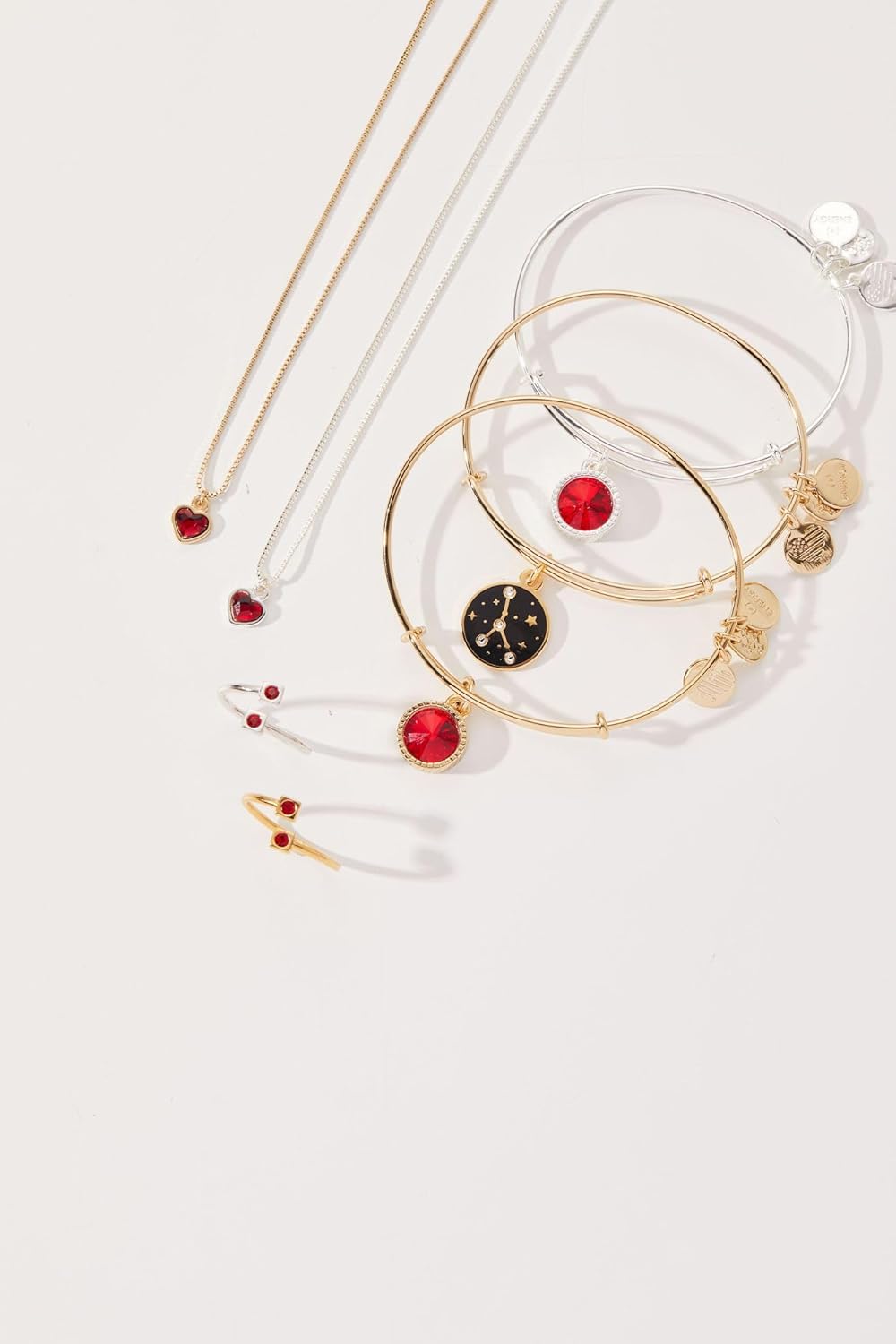 Alex and Ani Birthstones Expandable Bangle for Women, Birthday Crystal Charms, Shiny Finish, 2 to 3.5 in - Image 4