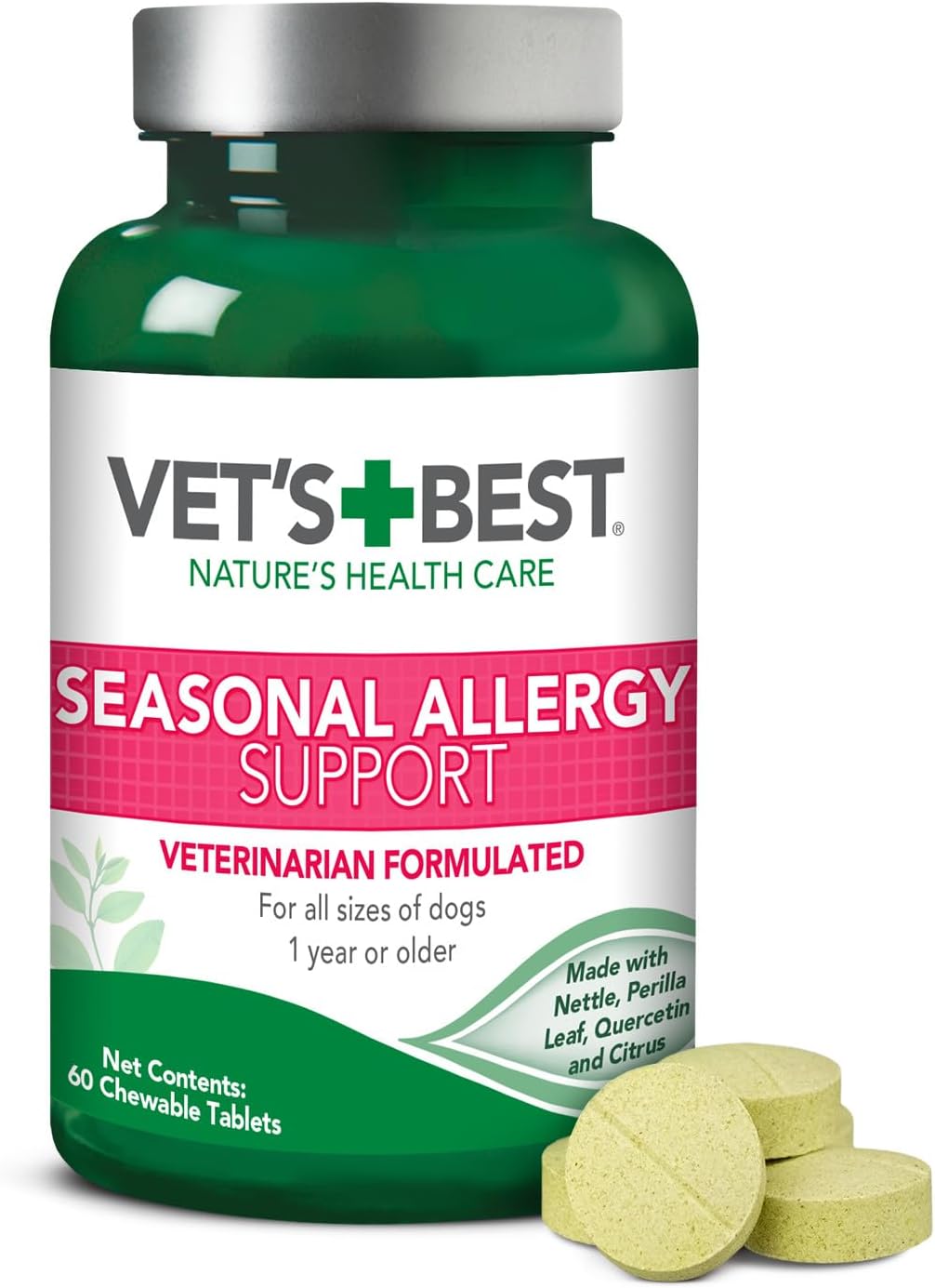 Vet's Best Seasonal Allergy Relief Dog Supplements - 60 Chewa