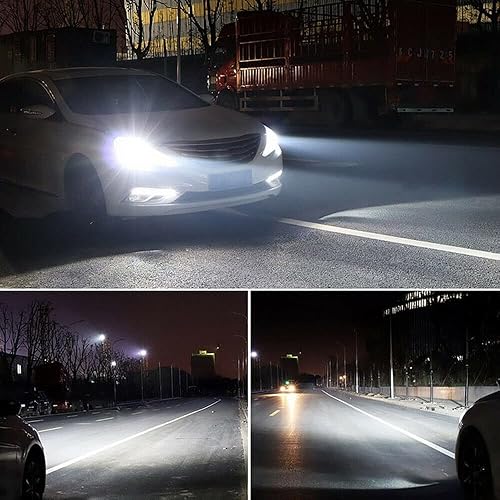 Miniatura 6 de HMCYCI Compatible con Jeep Grand Cherokee (2019-2021) Bombillas LED para faros delanteros H9 de haz alto + haz bajo H11 + luces antiniebla H11,