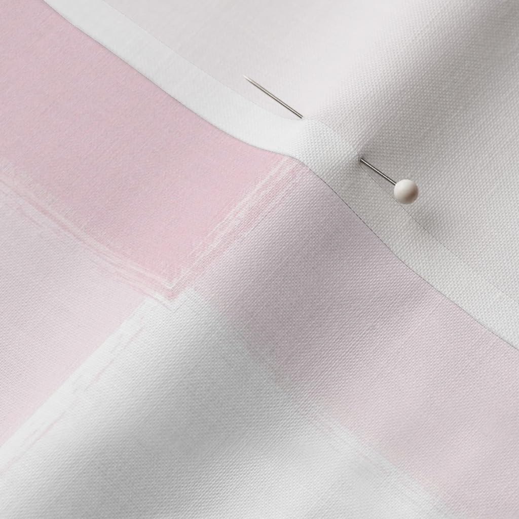 Spoonflower Fabric - Gingham Check Pink Baby Classic and White Printed on Petal Cotton Fabric Fat Quarter - Sewing Quilting Apparel Crafts Decor