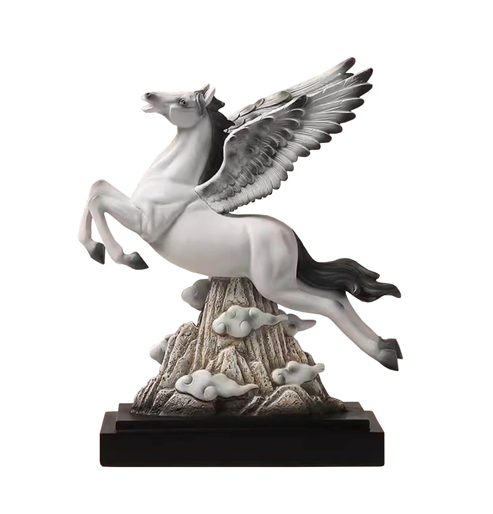 Amazon.co.jp: 創造的な馬の装飾品、ペガサスの彫像、彫刻、樹脂工芸品
