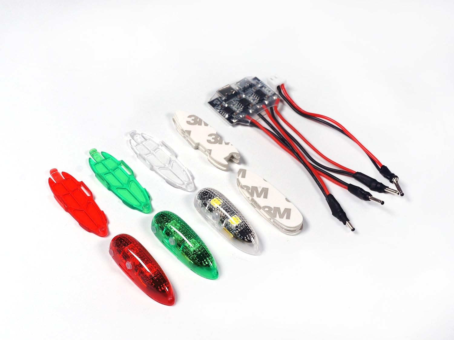 Wireless Multilight LED Light w/White/Red/Green Light for Night Flying