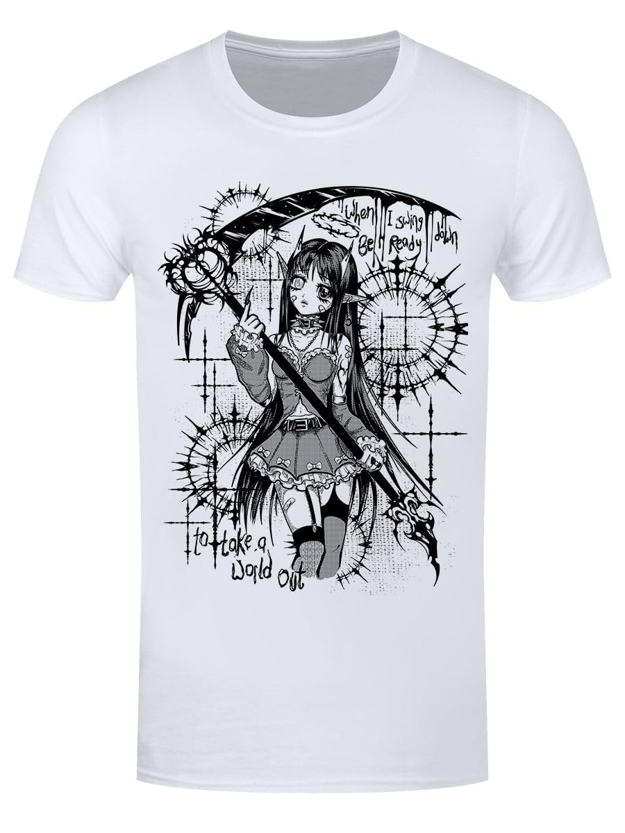 Cosmic Boop Reaper Men's Black T-Shirt