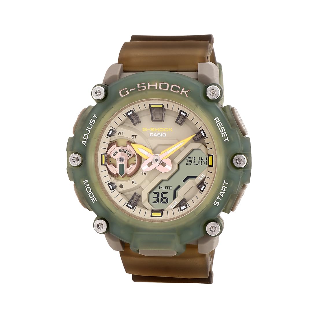 Casio Women Resin AnalogDigital Green Dial Watch-Gma-S2200Pe-3Adr, Band Color-Brown (B0CH573LGP) Amazon Price History, Amazon Price Tracker