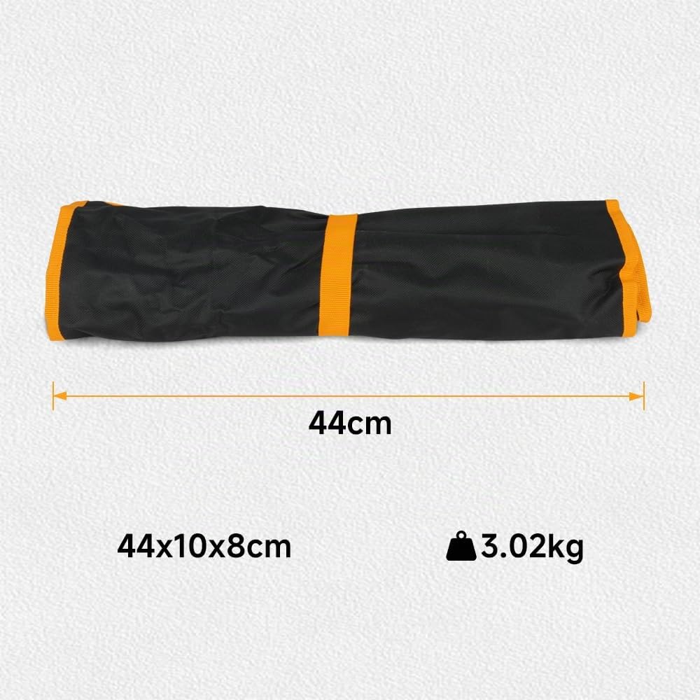 Hoteche 16-teiliges Ringmaulschlüssel Set, Cr-V Chrom, 6-32mm, mit Rolltasche
