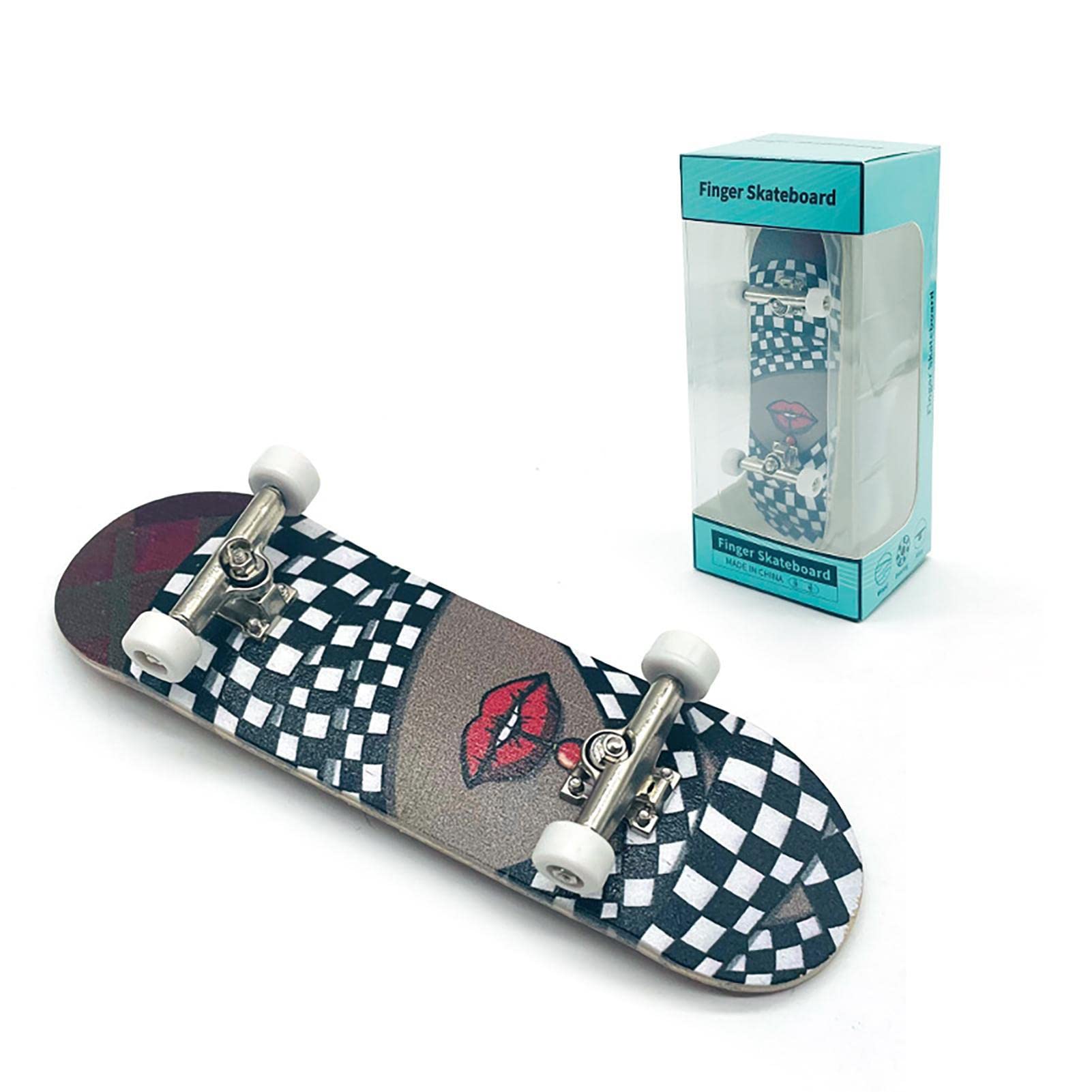 Finger Skateboard De Madera – Monopatín De Dedo Para Niños Y Adultos, Alivia Estrés Y Estimula La Creatividad