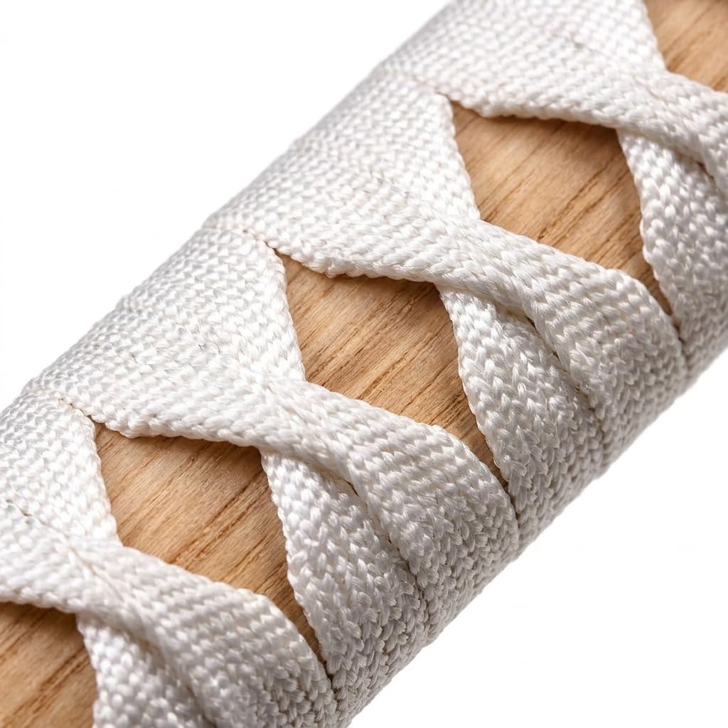 Espada Katana de Madera, Cuerda Blanca, Cabra Kendo, Espada samurái | Cosplay, Iaido Boks